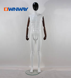 fiberglass realistic plus size mannequin man standing CMB-12