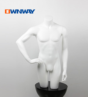 Half body men mannequin fiberglass male mannequin torso MB05