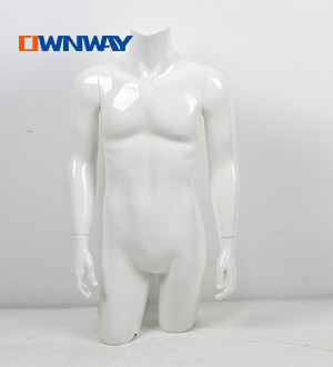 Fiberglass male upper body mannequin for window display MB03