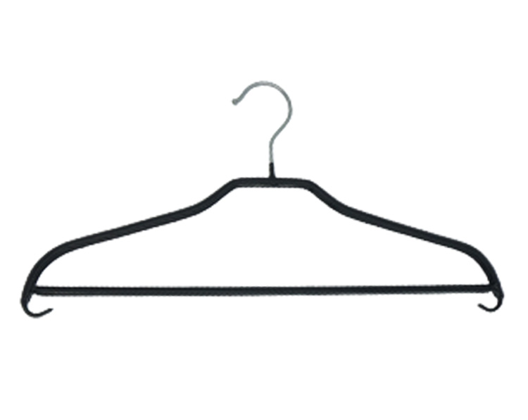 black wire clothes hangers