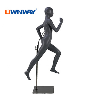 fiberglass running sports children girl mannequin