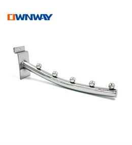 hrome metal slatwall display hook AYW19025J5