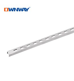 single hole metal chrome slotted stripping channel