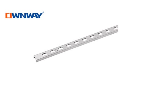 single hole metal chrome slotted stripping channel