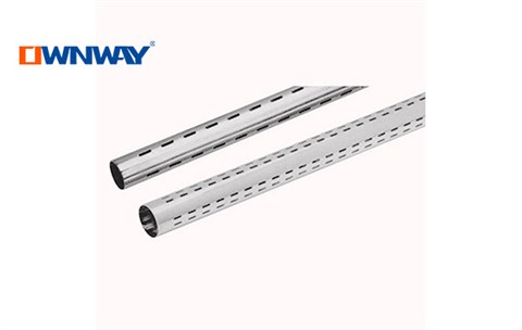 single hole metal chrome round tube