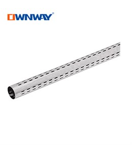 Metal single channel slotted channel tube