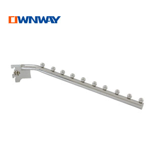 Metal chrome display hook for slotted channel  DYW16035J7