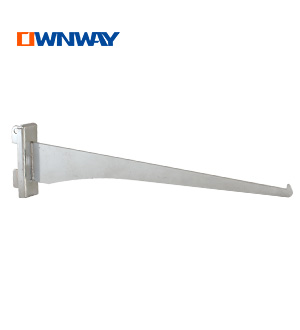 Slotted channel metal bracket for glass shelves EP02025B