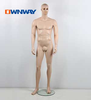 Fashional full body standing male manikin with makeup M03