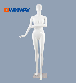 Fashion abstract plastic standing glossy female mannequin HQC02