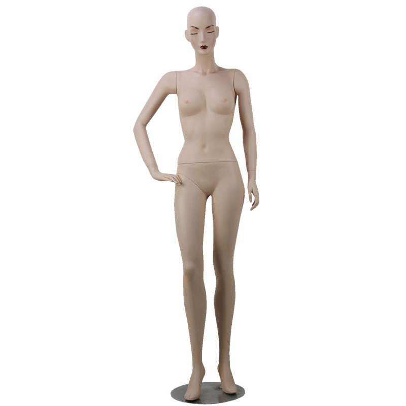 Realist-Woman-Popula-stand-fiberglass-display-garment