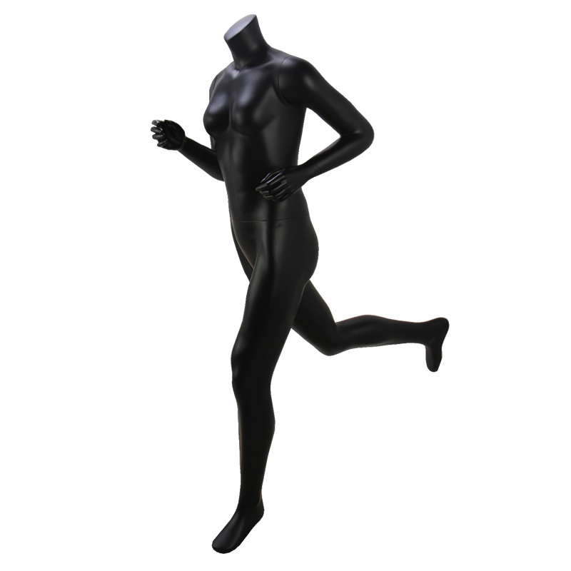 China-Headless-Black-Female-Sport-Running-Mannequins